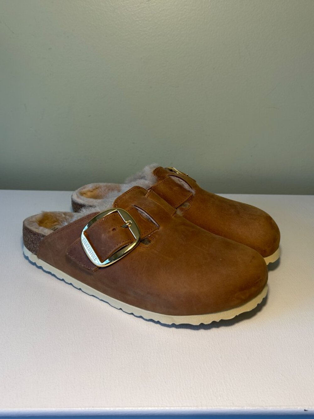 Birkenstock Boston Big Buckle Shearling Clogs - Picture 8 of 16